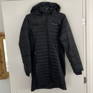 Columbia Women’s Mid Length Puffer Winter Jacket - Black size Medium